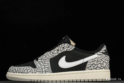 1 Low Black Jordan Retro OG Cement 1119